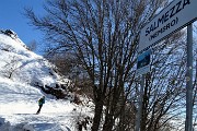 Alla piccola croce di cima Podona (1228 m) e alla grande croce dell’anticima (1183 m) da Salmezza l’8 marzo 2018 -  FOTOGALLERY